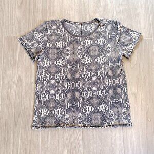 Free People Snakeskin Pattern Tee